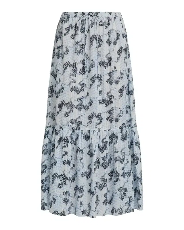Ulla Johnson Olina Printed Cotton A-Line Maxi Skirt