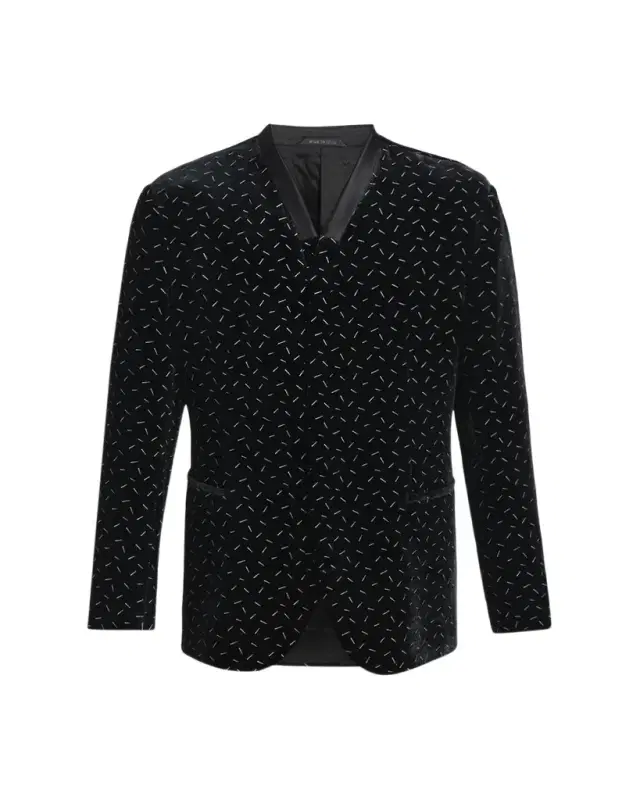 Giorgio Armani Men 's Stamped Silk-Blend Velvet Blazer