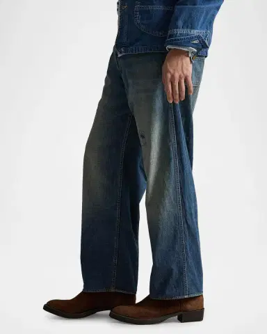 Polo Ralph Lauren Faded Five-Pocket Jeans | Thumbnail 6 Polo Ralph Lauren Faded Five-Pocket Jeans | Thumbnail 6