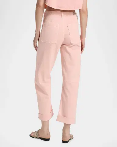 Le Jean Utility Soft Barrel Crop Jeans | Thumbnail 3