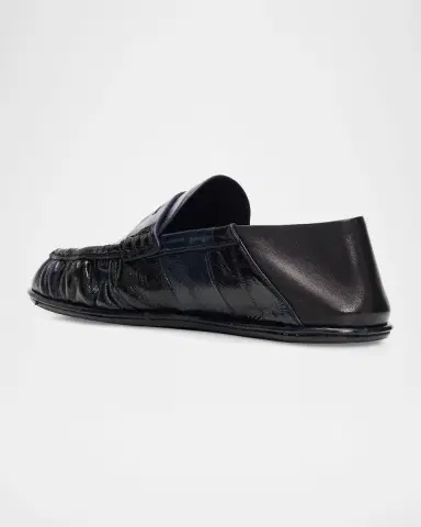 Saint Laurent Le Eel Leather Penny Loafers | Thumbnail 2 Saint Laurent Le Eel Leather Penny Loafers | Thumbnail 2