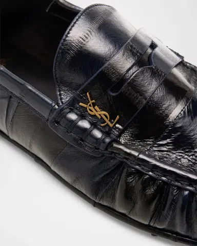 Saint Laurent Le Eel Leather Penny Loafers | Thumbnail 3 Saint Laurent Le Eel Leather Penny Loafers | Thumbnail 3
