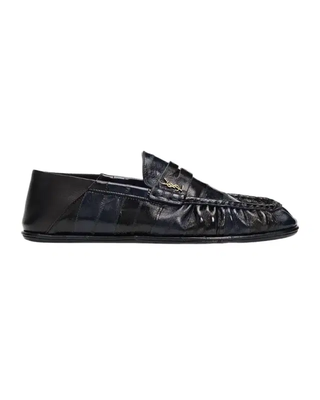 Saint Laurent Le Eel Leather Penny Loafers