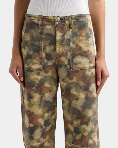 Le Jean Camouflage Barrel-Leg Utility Jeans | Thumbnail 3 Le Jean Camouflage Barrel-Leg Utility Jeans | Thumbnail 3