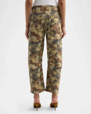 Le Jean Camouflage Barrel-Leg Utility Jeans | Thumbnail 4 Le Jean Camouflage Barrel-Leg Utility Jeans | Thumbnail 4