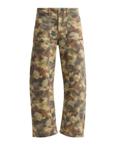 Le Jean Camouflage Barrel-Leg Utility Jeans | Thumbnail 1 Le Jean Camouflage Barrel-Leg Utility Jeans | Thumbnail 1