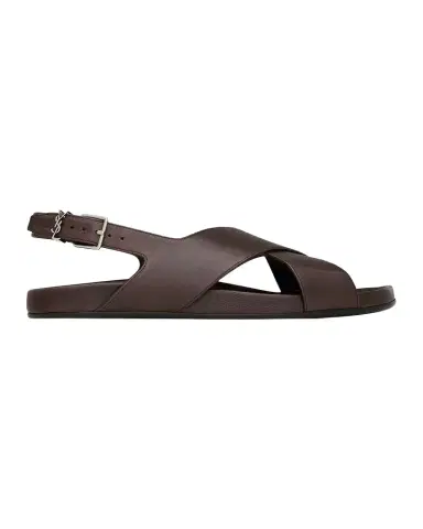 Saint Laurent Helios Leather Sandals | Thumbnail 1 Saint Laurent Helios Leather Sandals | Thumbnail 1