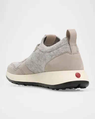 Tod's Sportiva Knit Suede Trainer Sneakers | Thumbnail 4