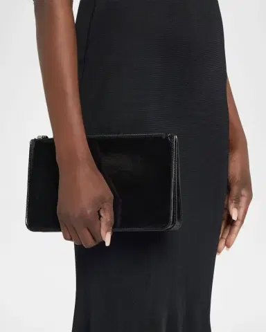 TOTEME Threefold Naplack Leather Clutch | Thumbnail 2
