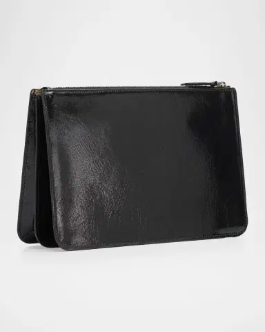 TOTEME Threefold Naplack Leather Clutch | Thumbnail 3