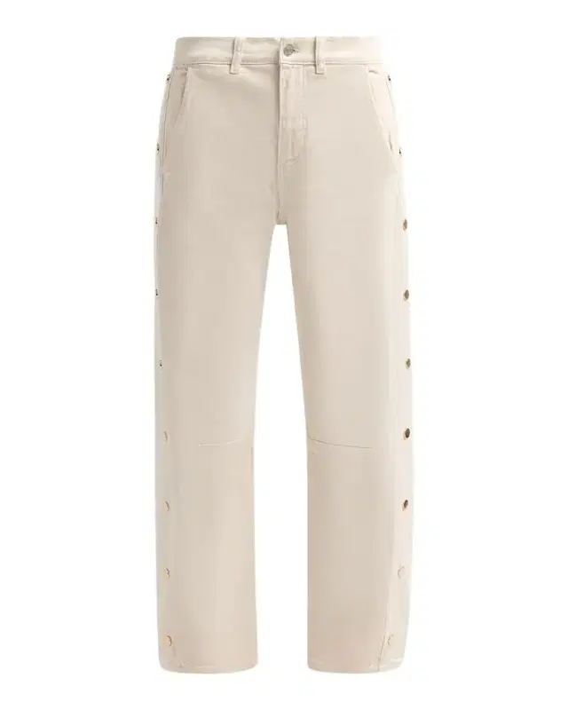 LE JEAN Frankie Studded Barrel-Leg Jeans