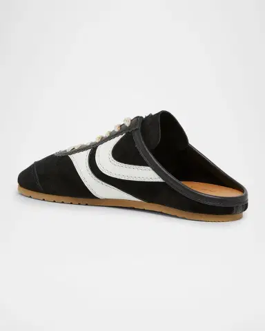 Dries Van Noten Mixed Leather Retro Runner Sneaker Mules | Thumbnail 2 Dries Van Noten Mixed Leather Retro Runner Sneaker Mules | Thumbnail 2