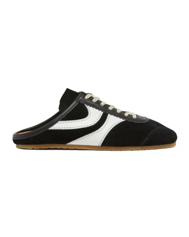 Dries Van Noten Mixed Leather Retro Runner Sneaker Mules