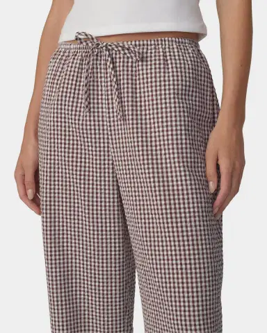 Joe's Jeans The Brynn Gingham Cotton-Blend Wide-Leg Ankle Pants | Thumbnail 3 Joe's Jeans The Brynn Gingham Cotton-Blend Wide-Leg Ankle Pants | Thumbnail 3