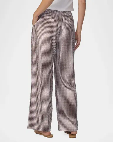 Joe's Jeans The Brynn Gingham Cotton-Blend Wide-Leg Ankle Pants | Thumbnail 4 Joe's Jeans The Brynn Gingham Cotton-Blend Wide-Leg Ankle Pants | Thumbnail 4