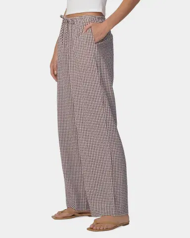 Joe's Jeans The Brynn Gingham Cotton-Blend Wide-Leg Ankle Pants | Thumbnail 5 Joe's Jeans The Brynn Gingham Cotton-Blend Wide-Leg Ankle Pants | Thumbnail 5