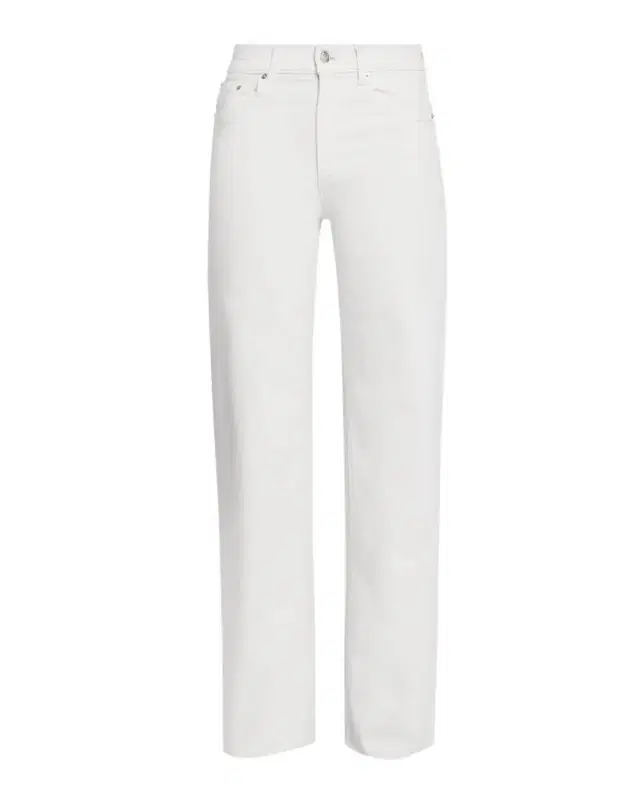 LE JEAN Column High-Rise Straight-Leg Jeans