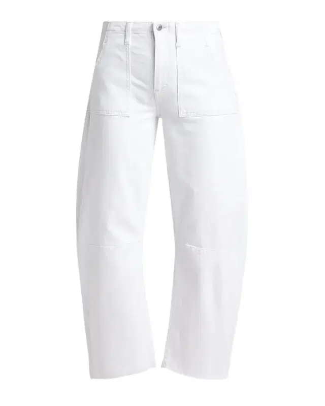 LE JEAN Utility Soft Barrel Crop Jeans