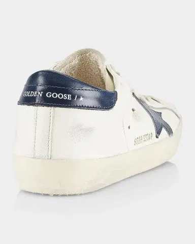 Golden Goose Men 's Super Star Leather Low-Top Sneakers | Thumbnail 3