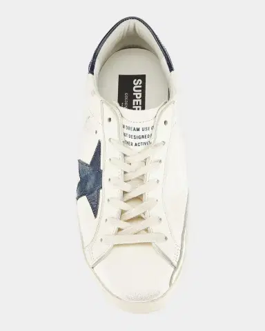 Golden Goose Men 's Super Star Leather Low-Top Sneakers | Thumbnail 5
