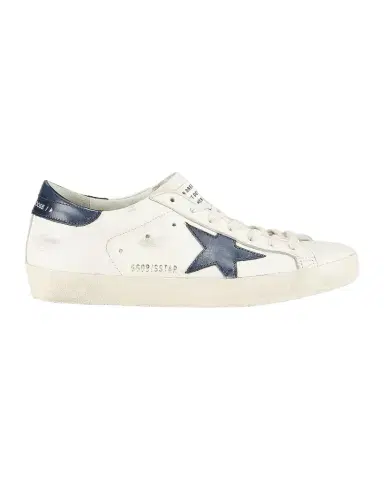 Golden Goose Men 's Super Star Leather Low-Top Sneakers | Thumbnail 1