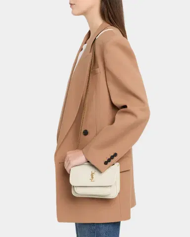 Saint Laurent Niki Mini Logo Leather Shoulder Bag | Thumbnail 2