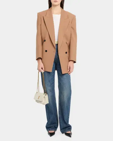 Saint Laurent Niki Mini Logo Leather Shoulder Bag | Thumbnail 5