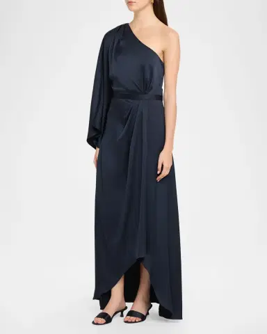 Ramy Brook Opal One-Shoulder High-Low Gown | Thumbnail 4