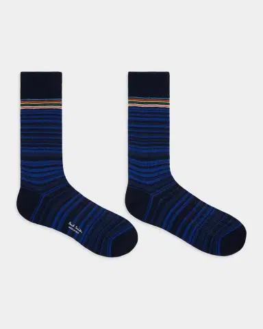 Paul Smith Men's 2-Pack Maury Signature Shadow Stripe Socks | Thumbnail 3