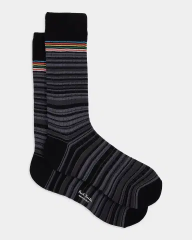 Paul Smith Men's 2-Pack Maury Signature Shadow Stripe Socks | Thumbnail 5