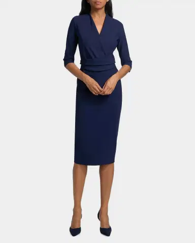 Chiara Boni La Petite Robe Agusia Surplice Cocktail Midi Dress | Thumbnail 2