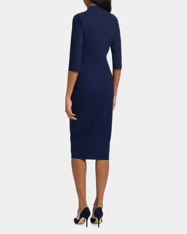 Chiara Boni La Petite Robe Agusia Surplice Cocktail Midi Dress | Thumbnail 3