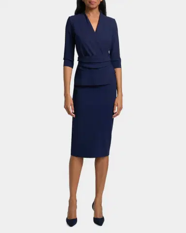 Chiara Boni La Petite Robe Agusia Surplice Cocktail Midi Dress | Thumbnail 4