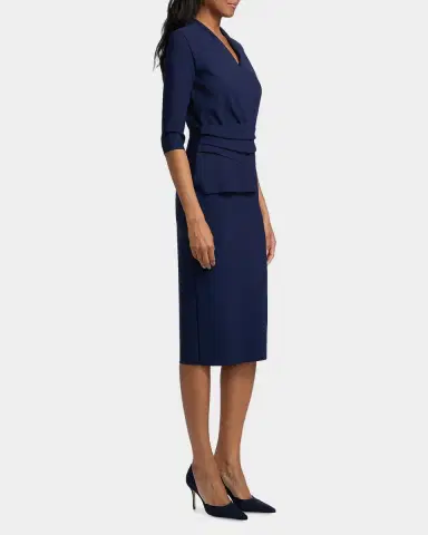 Chiara Boni La Petite Robe Agusia Surplice Cocktail Midi Dress | Thumbnail 7