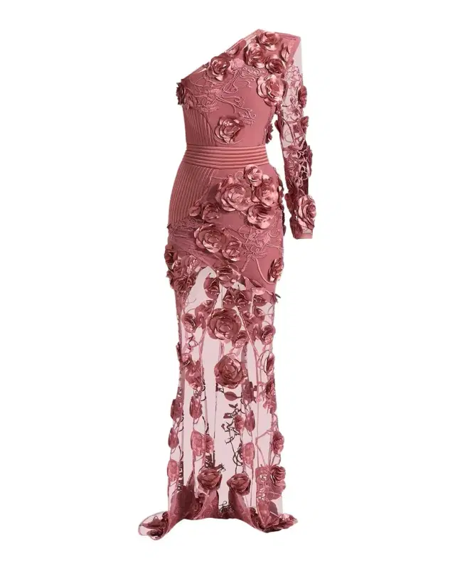 I Found Love One-Shoulder Gown