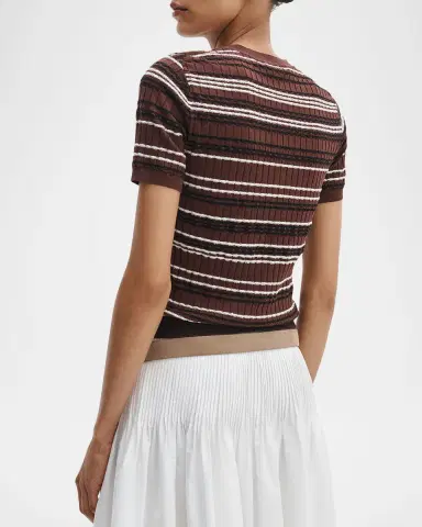 rag & bone Karina Striped Short-Sleeve Shirt | Thumbnail 3 rag & bone Karina Striped Short-Sleeve Shirt | Thumbnail 3