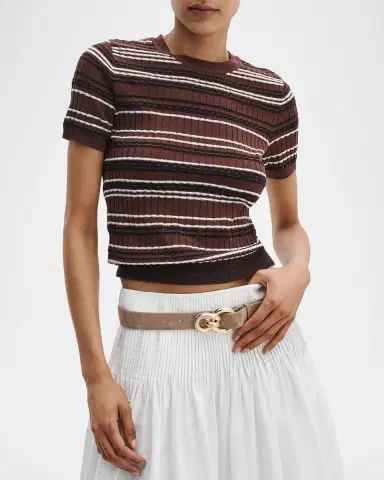 rag & bone Karina Striped Short-Sleeve Shirt | Thumbnail 4 rag & bone Karina Striped Short-Sleeve Shirt | Thumbnail 4