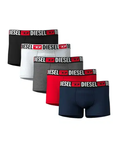 Diesel Men 's UMBX-Damien 5-Pack Stretch Cotton Trunks | Thumbnail 1