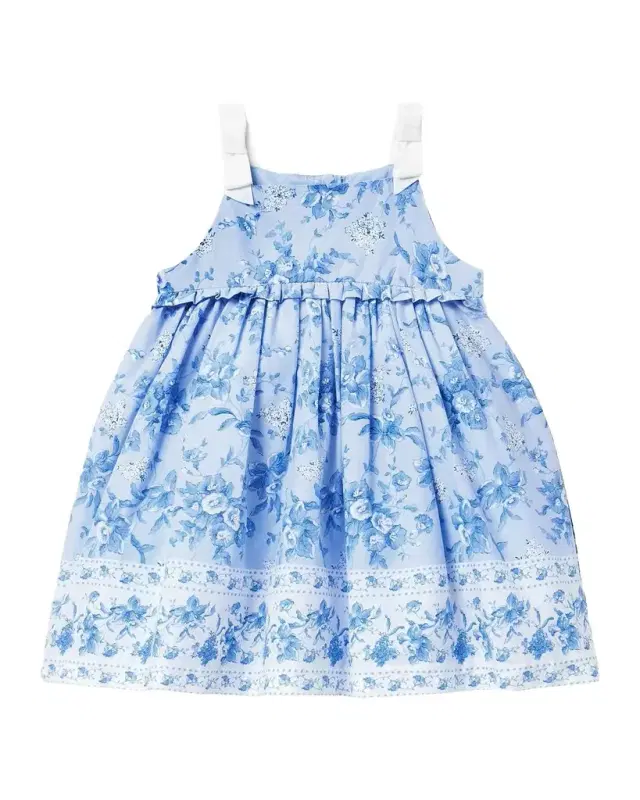 Janie and Jack Baby Girl 's 2-Piece Floral Ruffle-Trim Dress & Bloomers Set