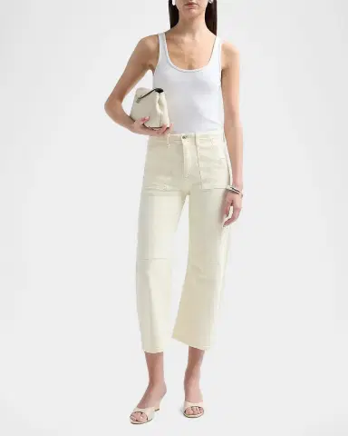 Le Jean Petite Utility Soft Barrel Jeans | Thumbnail 2
