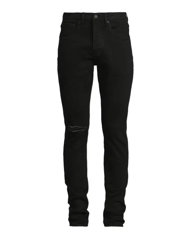 PURPLE P002 Knee Slit Rinse Slim Jeans