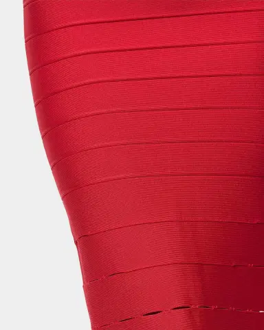 Hervé Léger The Cassidy Strapless Midi Bodycon Dress | Thumbnail 5