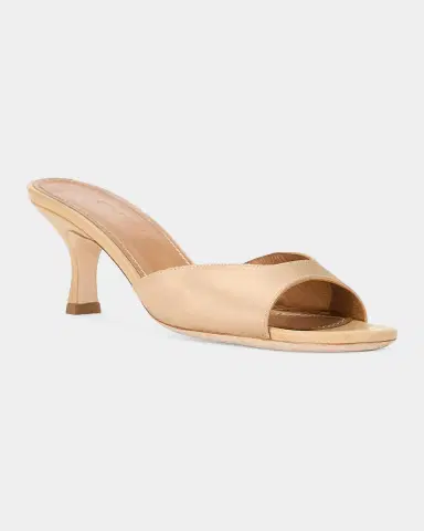 Staud Brigitte 55MM Satin Mules | Thumbnail 2 Staud Brigitte 55MM Satin Mules | Thumbnail 2