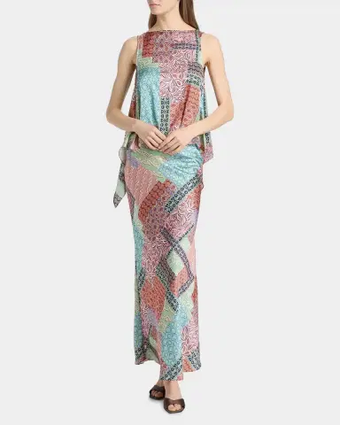 MISA Los Angeles Jana Patchwork-Print Top | Thumbnail 2 MISA Los Angeles Jana Patchwork-Print Top | Thumbnail 2