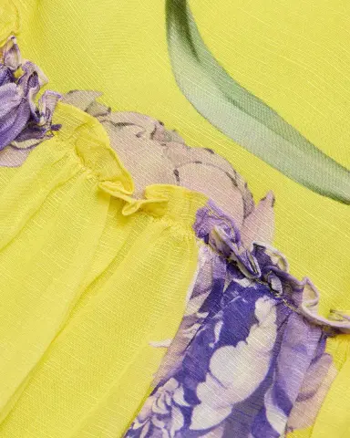 Hemant & Nandita Floral Pintuck Maxi Skirt | Thumbnail 6