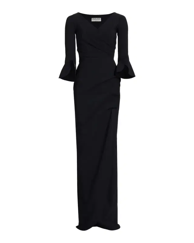 Chiara Boni La Petite Robe Zalfa Ruched Column Gown