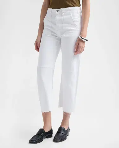 Le Jean Petite Stretch-Cotton Barrel Jeans | Thumbnail 4