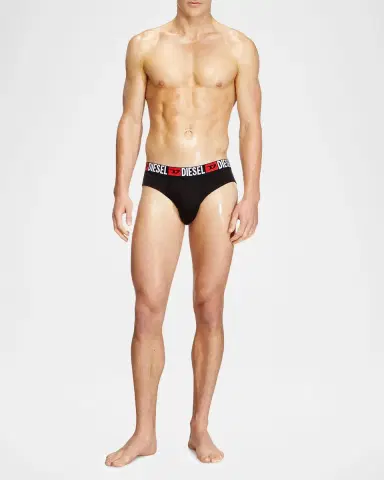 Diesel Men 's Umbr-Andre 3-Pack Briefs | Thumbnail 2