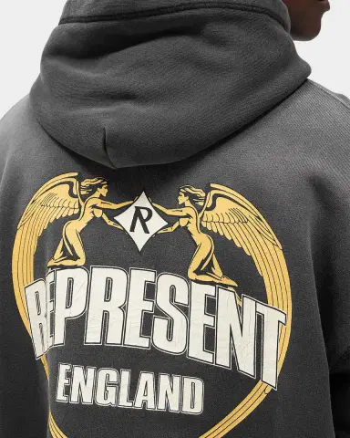 Represent Men's Legacy Represent Angel Border Logo Cotton Hoodie | Thumbnail 8 Represent Men's Legacy Represent Angel Border Logo Cotton Hoodie | Thumbnail 8