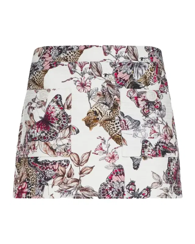 Cyra Printed Mini Skirt